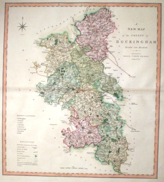 Antique Maps Of Buckinghamshire Antique Maps Of Buckinghamshire