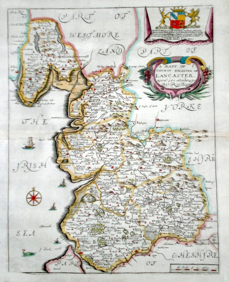 Antique Maps Of Lancashire